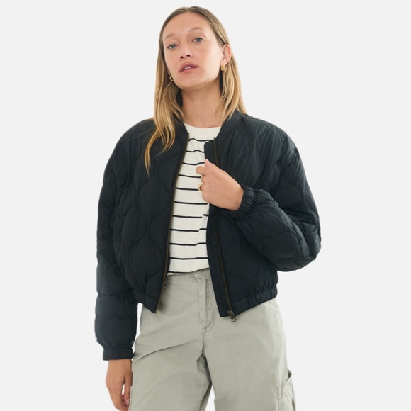 Marine Layer Avalon Lightweight Quilted Bomber - Picture 4 of 7